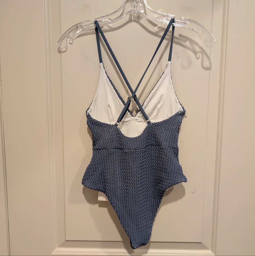 Onia Valentina Crochet One-Piece Cheeky Swimsuit XS